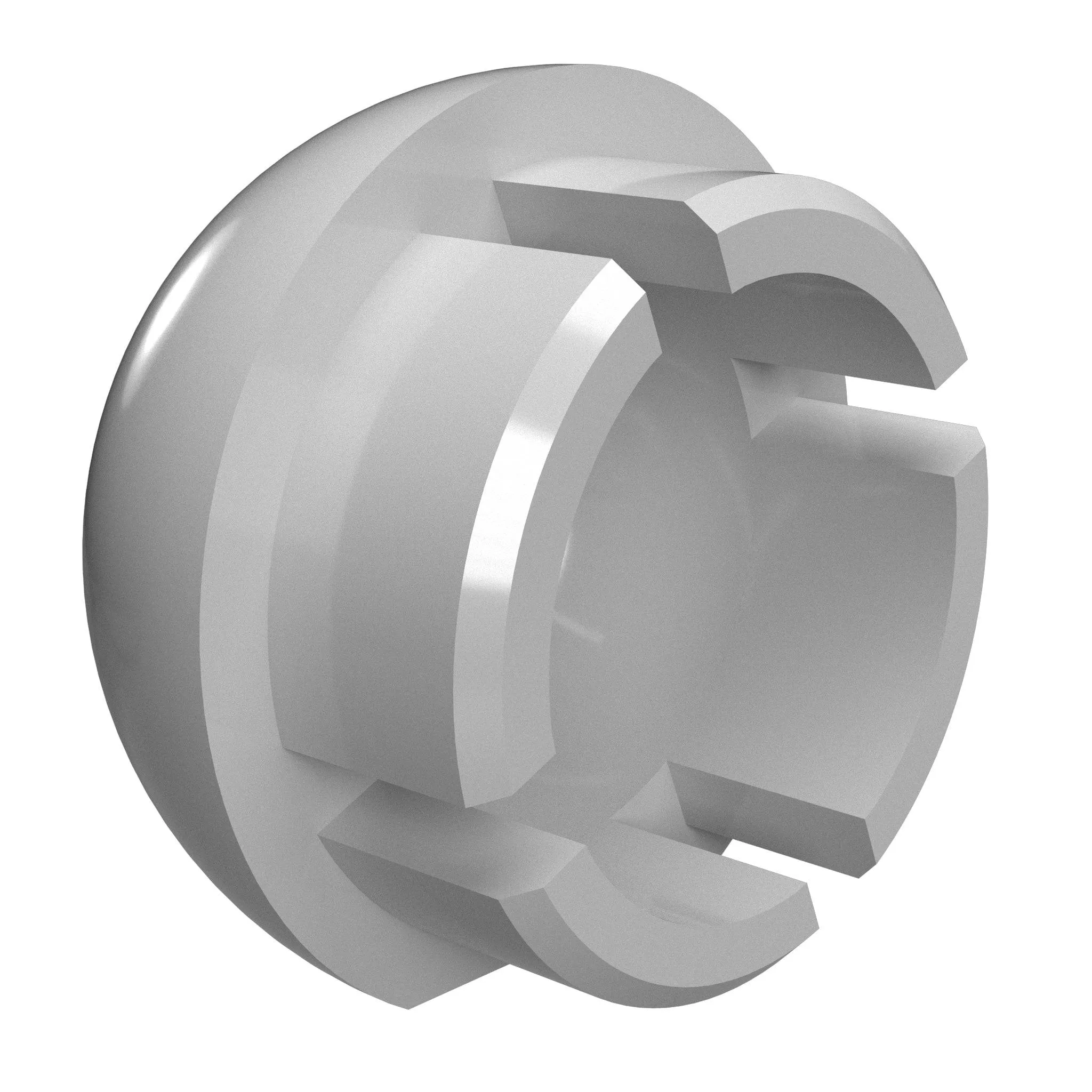 1-1/4 in. Internal Ball PVC Cap, Furniture Grade - Gray