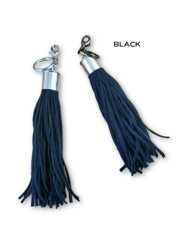 12 Gauge Leather Tassel Necklace - SEVEN COLORS!