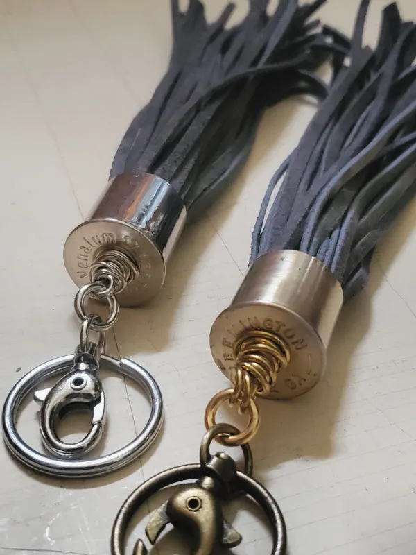 12 Gauge Leather Tassel Necklace - SEVEN COLORS!