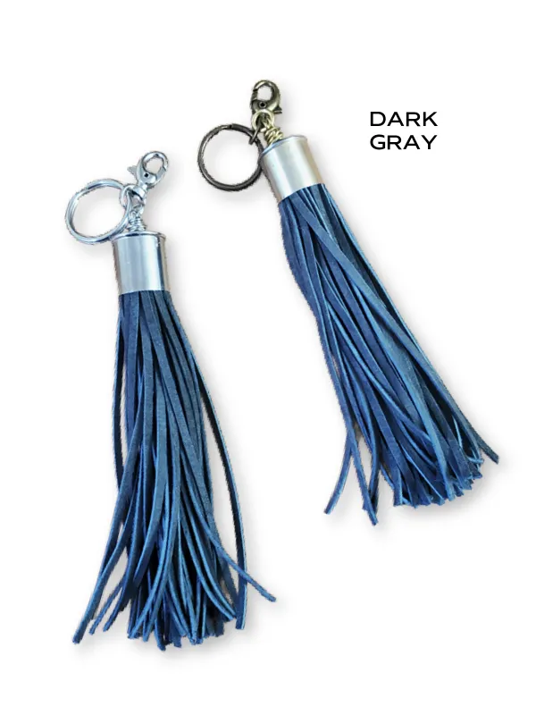 12 Gauge Leather Tassel Necklace - SEVEN COLORS!