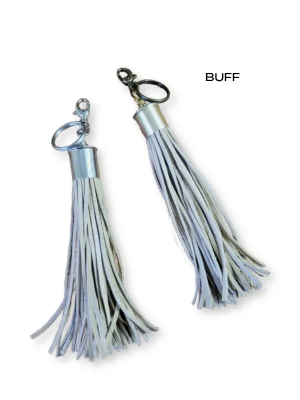 12 Gauge Leather Tassel Necklace - SEVEN COLORS!