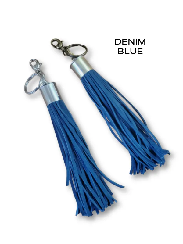 12 Gauge Leather Tassel Necklace - SEVEN COLORS!