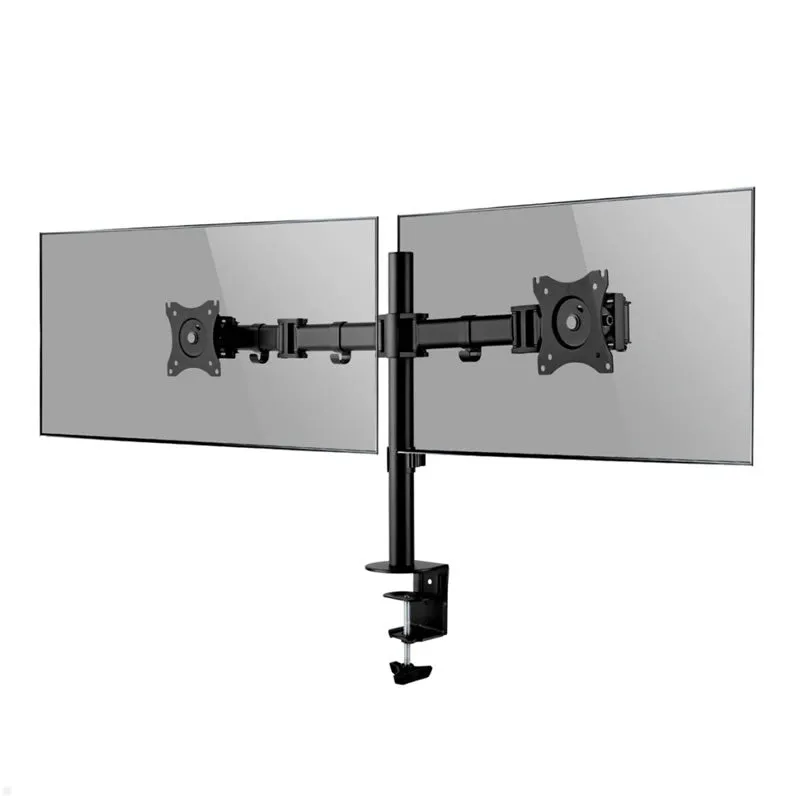17-27 Inches Full Motion Adjustable Dual Monitor Desktop Mount