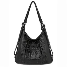 2021 Genuine Leather women Handbags Multifunction Shoulder Bags Travel BackPack