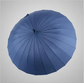 24 Rib Firm Solid Windproof Paraguas Long Handle Sun rain parapluie large outdoor umbrella Manual big parasol