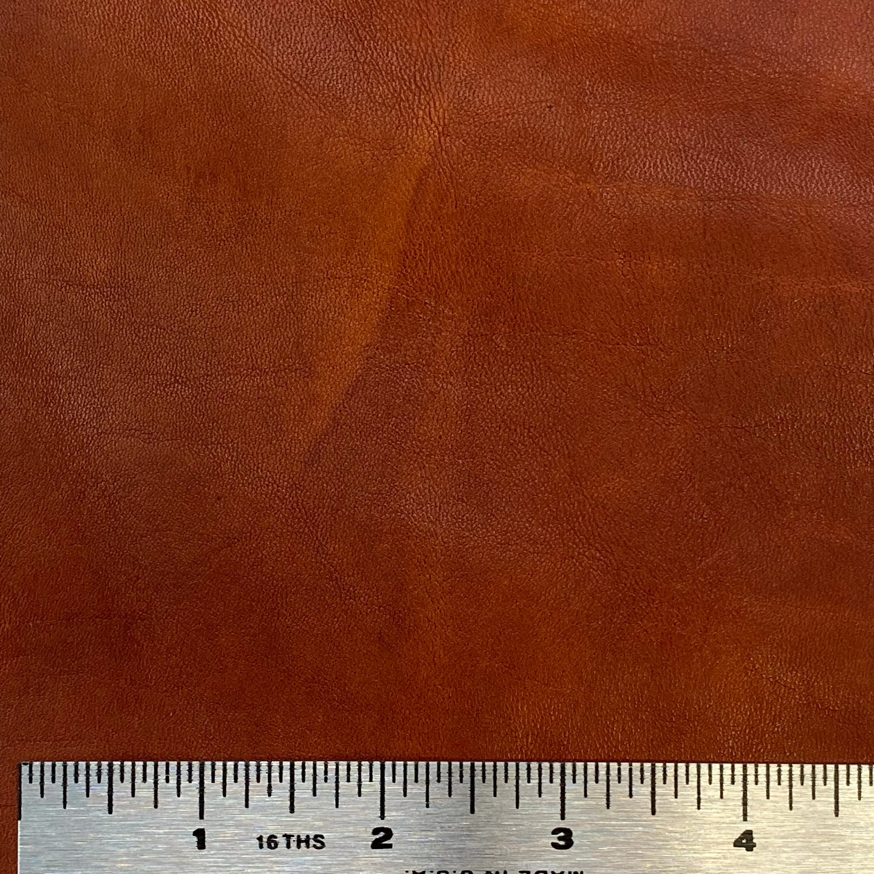 3oz (1.3mm) Cow Leather - Russet (per square foot)