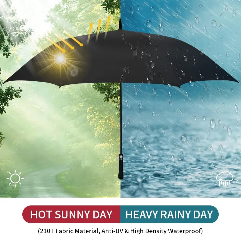 55 inch145cm Automatic Large Top Umbrella Men Business Rain Windproof Golf Umbrella UV Sun Umbrella Advanced Umbrella