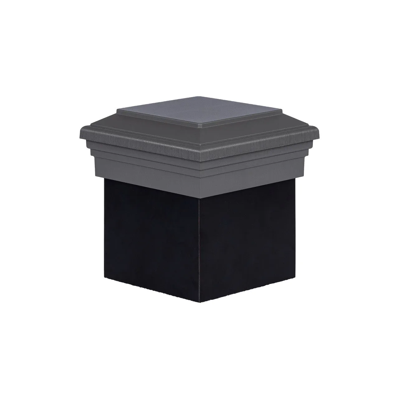 6x6 Post Cap │ Gray Flat Top