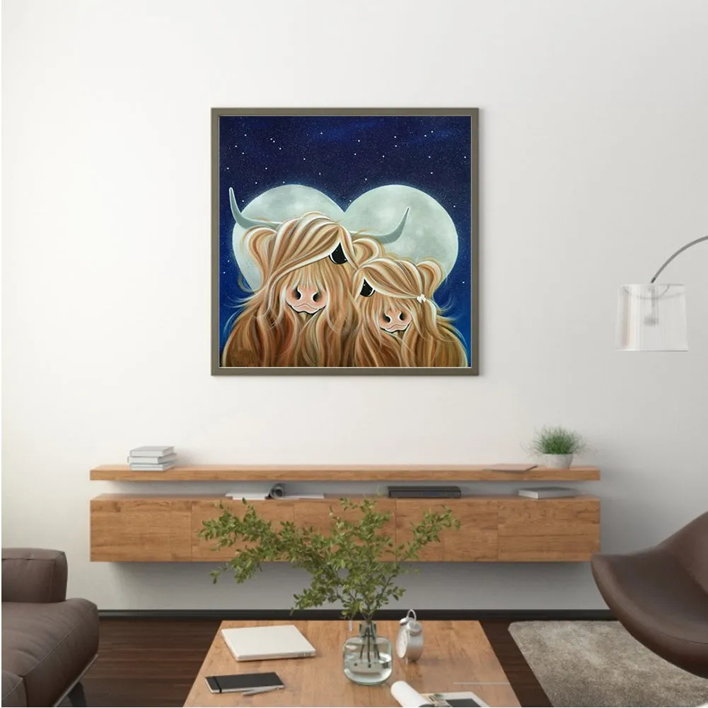 A Pair Of Yaks - Full Round Drill Diamond Painting 40*40CM