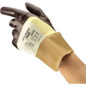 ActivArmr® Cut-Resistant Gloves, Size 10, Nitrile Coated, Kevlar® Shell, ASTM ANSI Level A2/EN 388 Level 2/EN 388 Level B