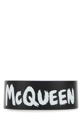 Alexander McQueen Graffiti-Printed Clasp Fastened Bracelet