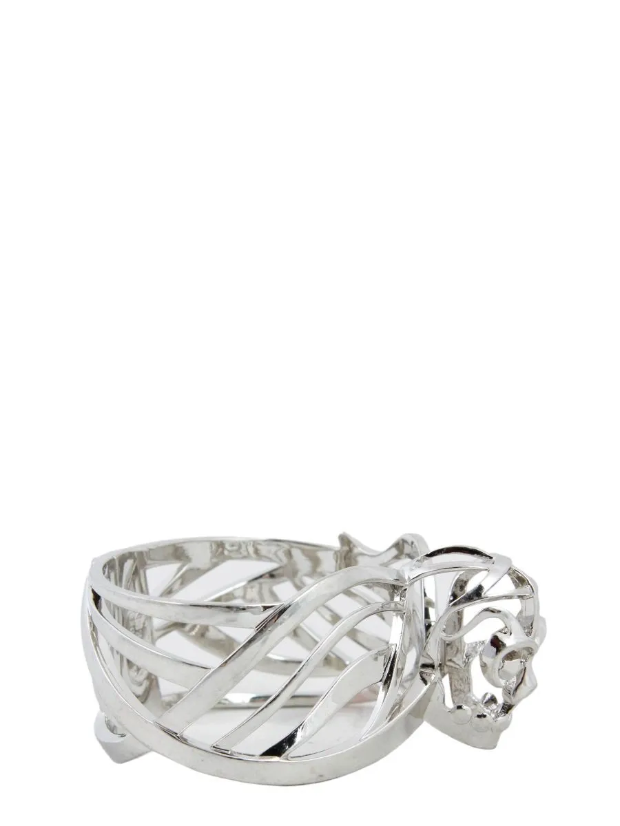 Alexander McQueen Skull Latch Closure Bracelet