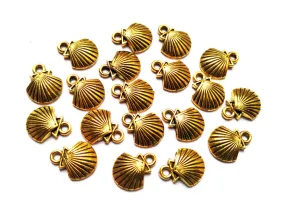 Antique Golden Conch Shape Designer Charms