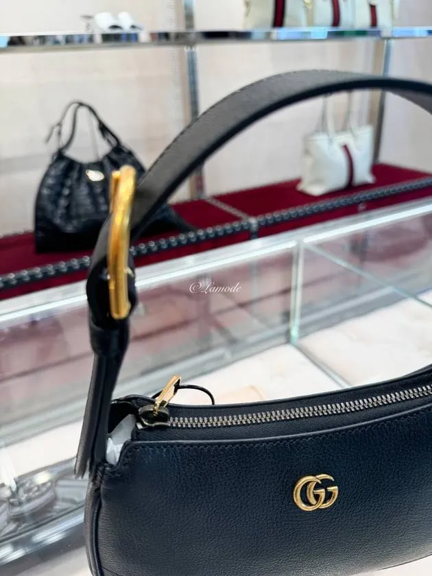 Aphrodite Double G Small Shoulder Bag Black