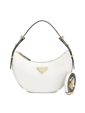 Arque Leather Shoulder Bag White
