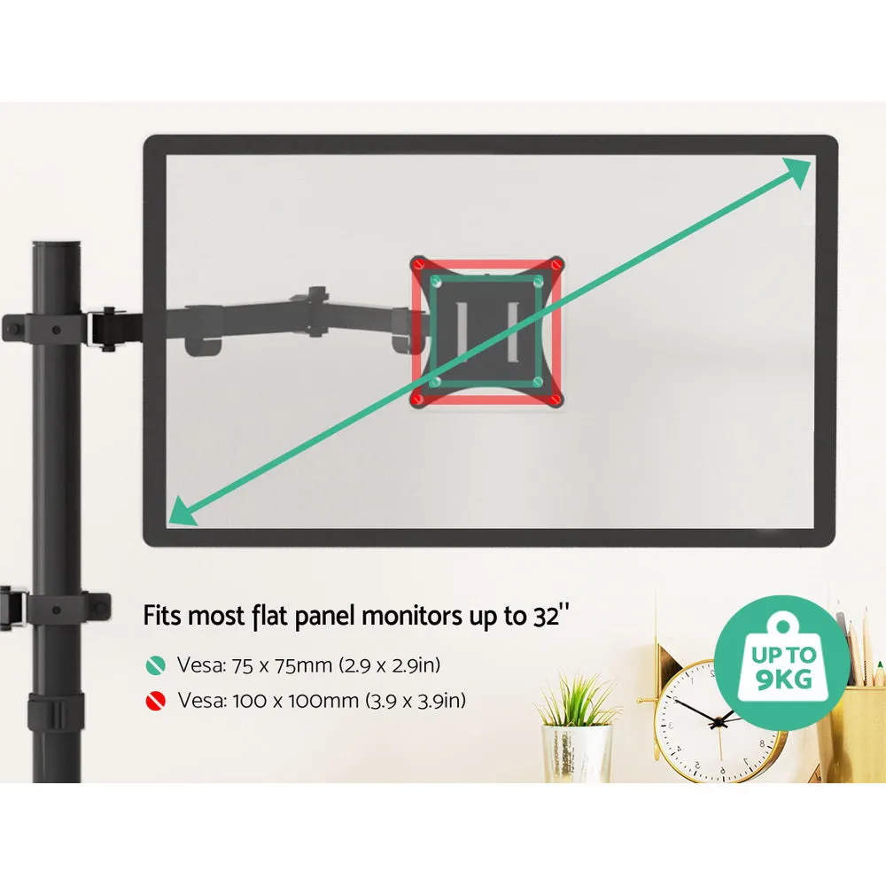 Artiss Monitor Arm Desk Mount Laptop Tray Detachable VESA plate