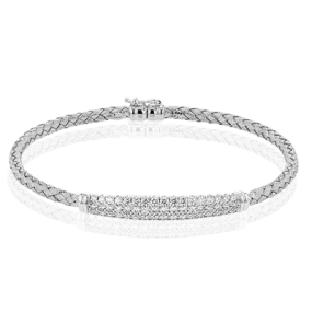 Bangle in 18k Gold with Diamonds LB2231 WHITE 18K X