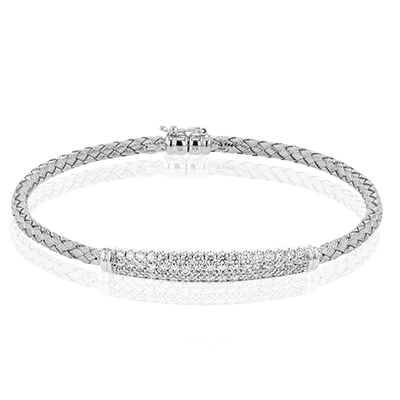 Bangle in 18k Gold with Diamonds LB2231 WHITE 18K X