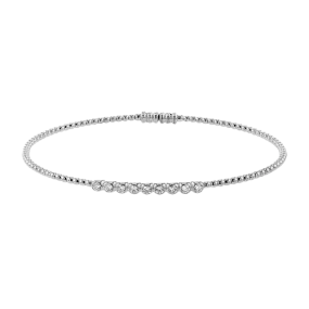 Bangle in 18k Gold with Diamonds LB2519-Y WHITE 18K X WHITE