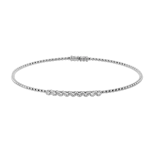 Bangle in 18k Gold with Diamonds LB2519-Y WHITE 18K X WHITE