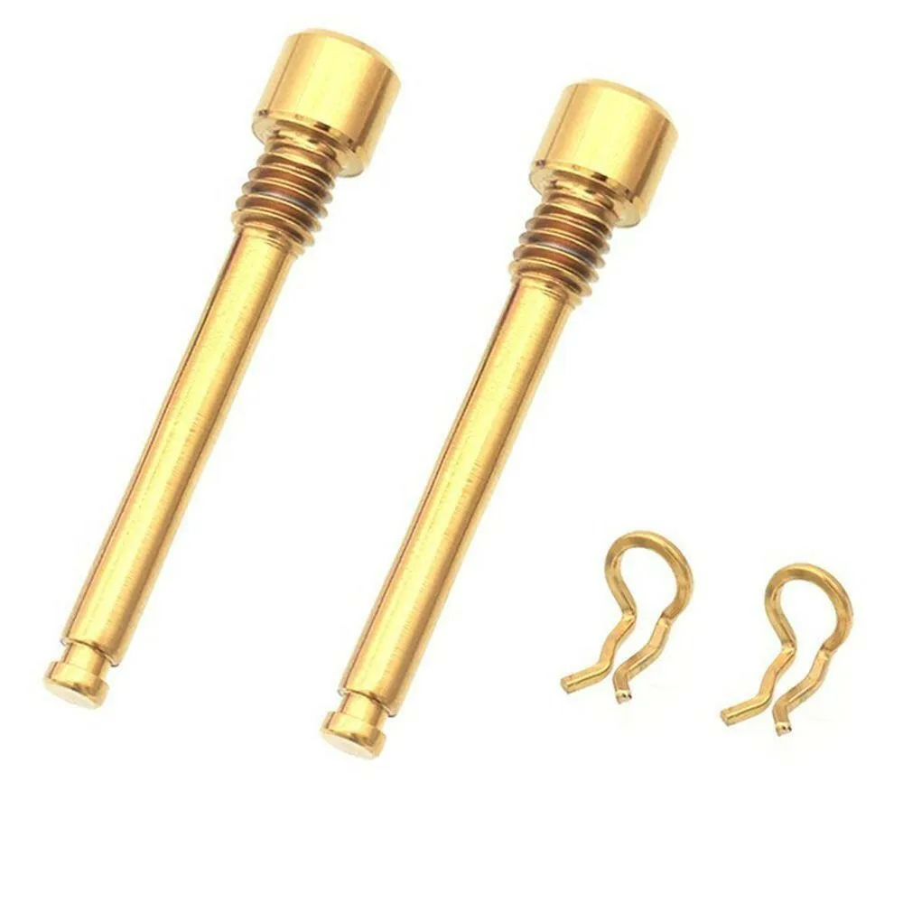 Bicycle Hydraulic Disc Brake Pad Bolts M4 Titanium Alloy Fixing Pin Inserts Caliper Screws Retainer Pin Cycling Bike Accessories