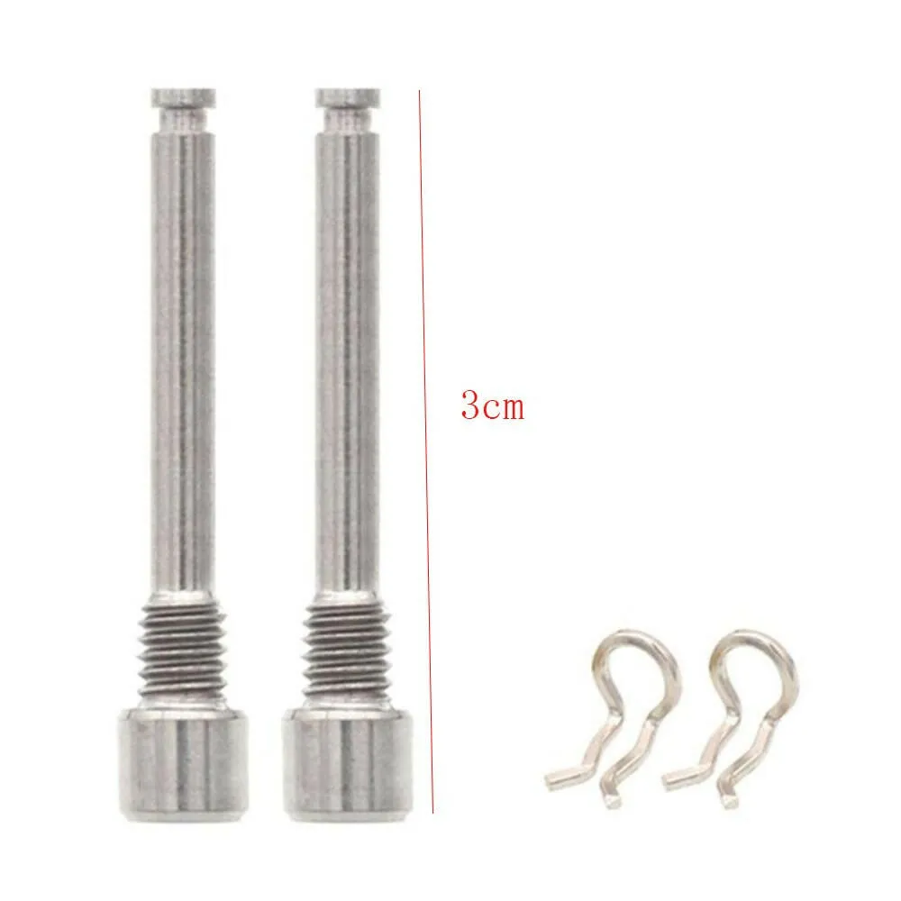 Bicycle Hydraulic Disc Brake Pad Bolts M4 Titanium Alloy Fixing Pin Inserts Caliper Screws Retainer Pin Cycling Bike Accessories