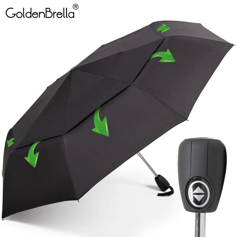 Big Wind Resistance Umbrella For Men Quality DoubleLayer Folding Automatic Umbrella Rain Women Travel Compact Umbrella Wholesale