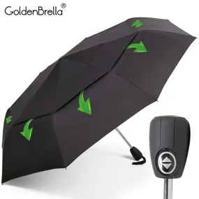 Big Wind Resistance Umbrella For Men Quality DoubleLayer Folding Automatic Umbrella Rain Women Travel Compact Umbrella Wholesale