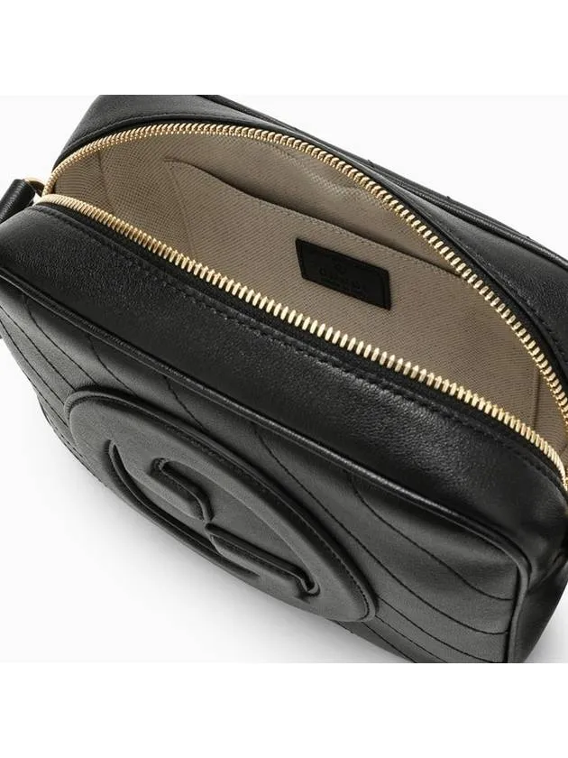 Blondie Small Leather Shoulder Bag Black