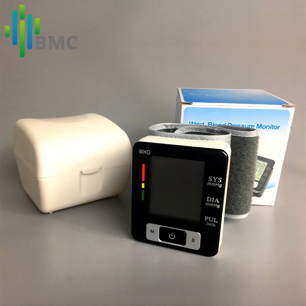 BMC Wrist Digital Blood Pressure Monitor Automatic Sphygmomanometer Smart Medical Machine Measure Pulse Rate Fitness Measurement
