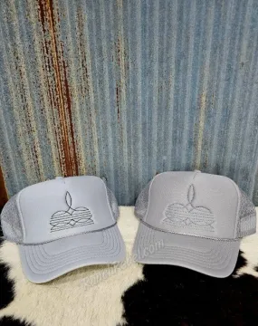 Boot Stitch Trucker Cap in Gray #5987