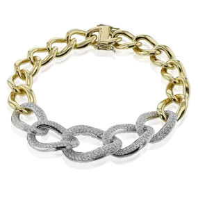 Bracelet in 18k Gold with Diamonds LB2468 WHITE 18K X 2T