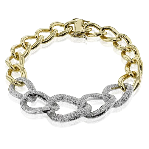 Bracelet in 18k Gold with Diamonds LB2468 WHITE 18K X 2T