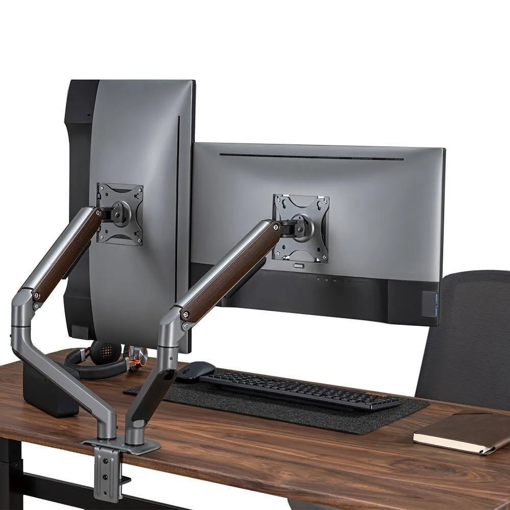 Brateck Bracket 17"-32" Dual Economical Spring  Monitor Arms (LDT63-C024)