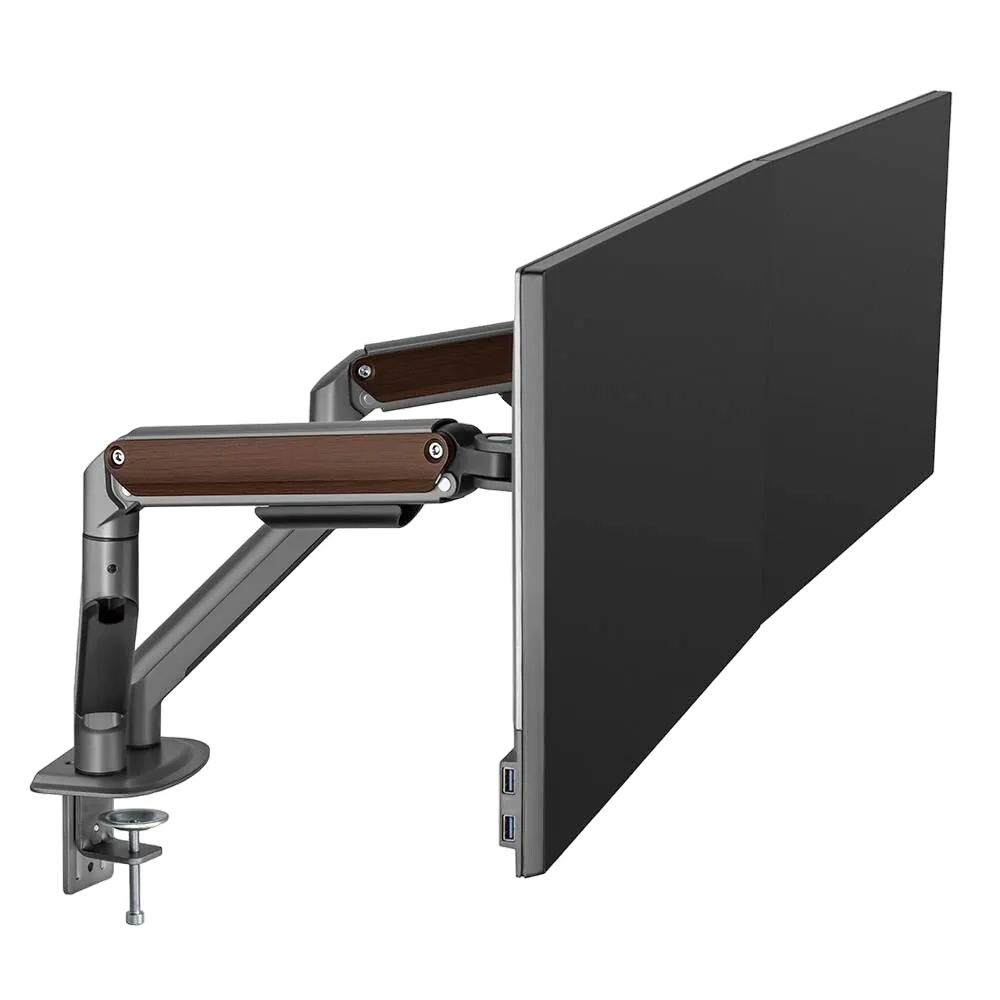 Brateck Bracket 17"-32" Dual Economical Spring  Monitor Arms (LDT63-C024)