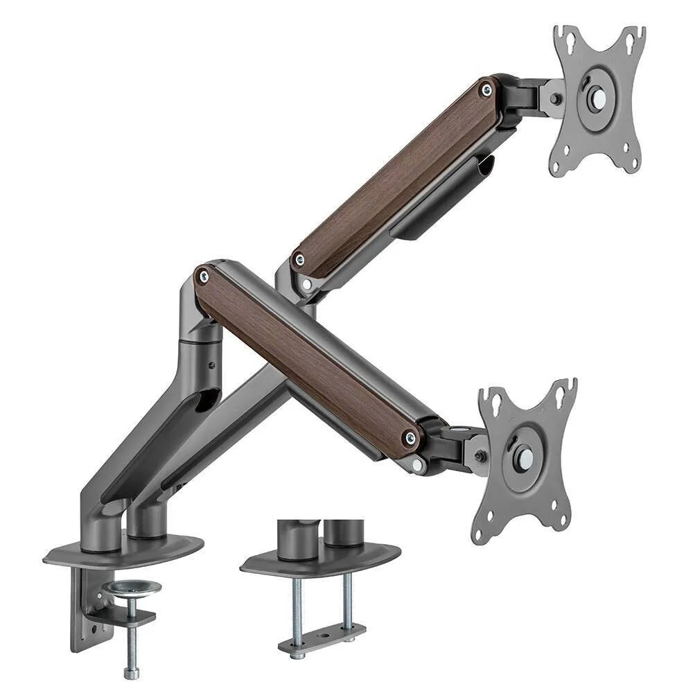 Brateck Bracket 17"-32" Dual Economical Spring  Monitor Arms (LDT63-C024)
