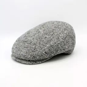 CAP OF THE WEEK - The Light Gray Herringbone Wool Flat Cap by Hologramme Paris