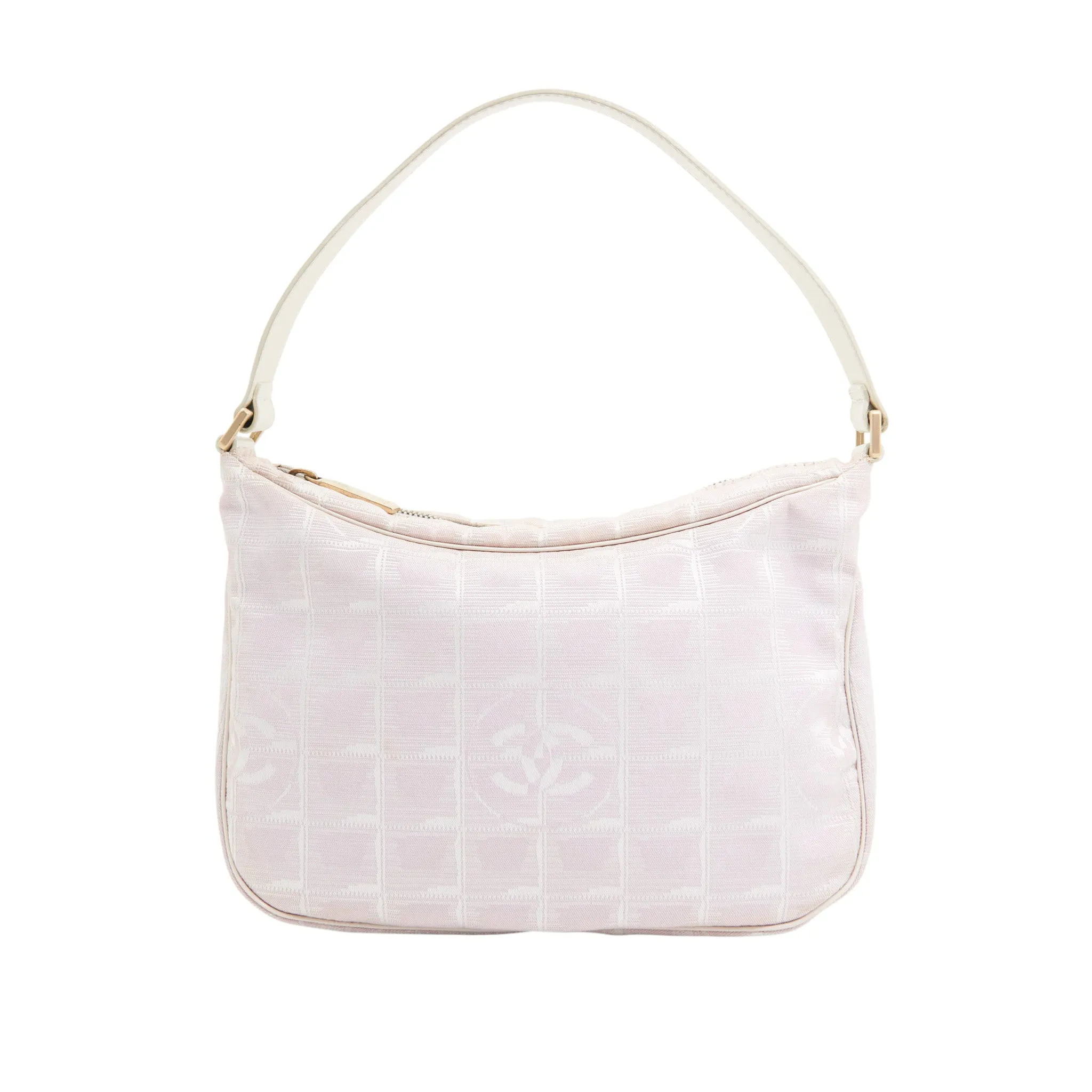 Chanel Canvas Shoulder Bag in Pink GHW