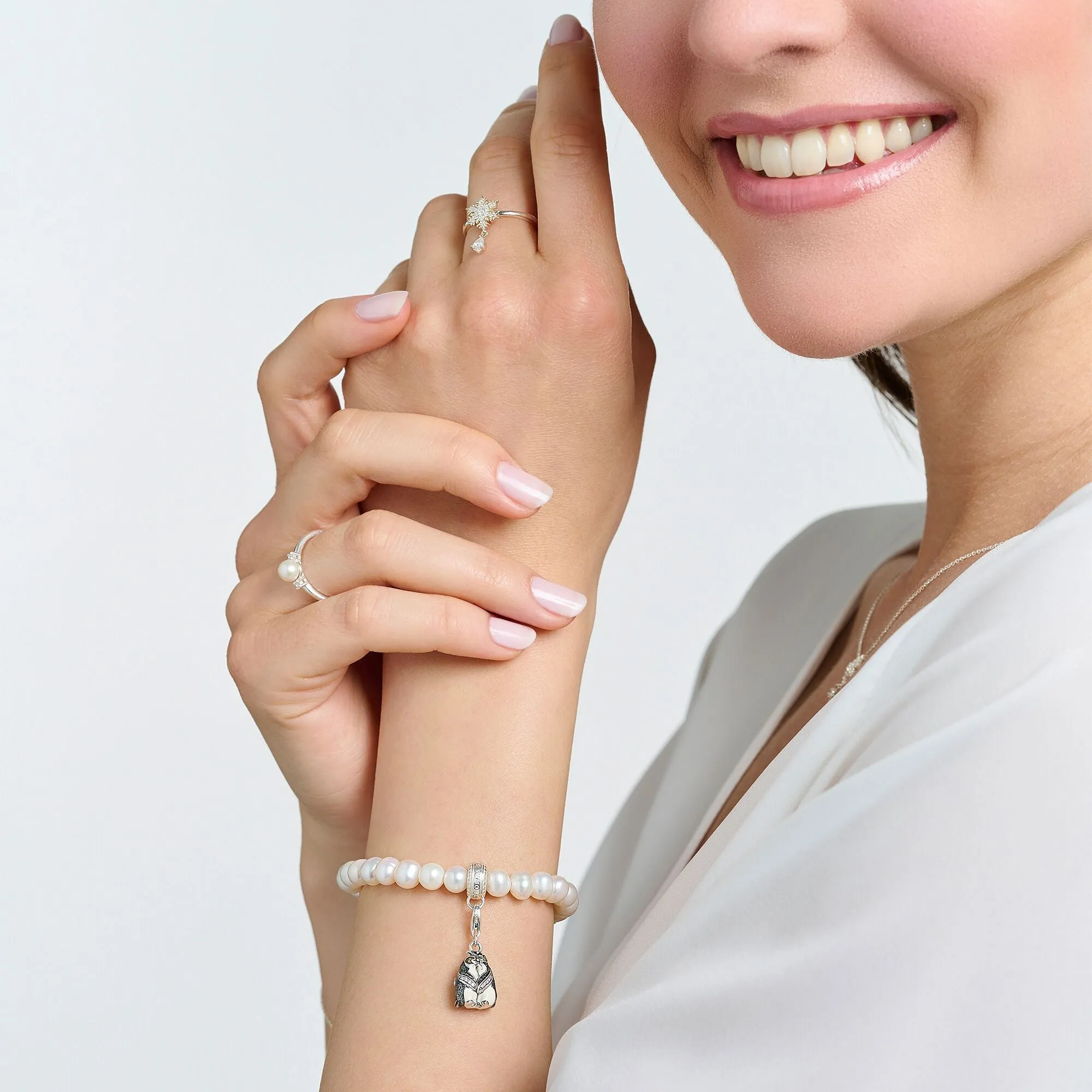 Charm Bracelet Pearls Silver | Thomas Sabo