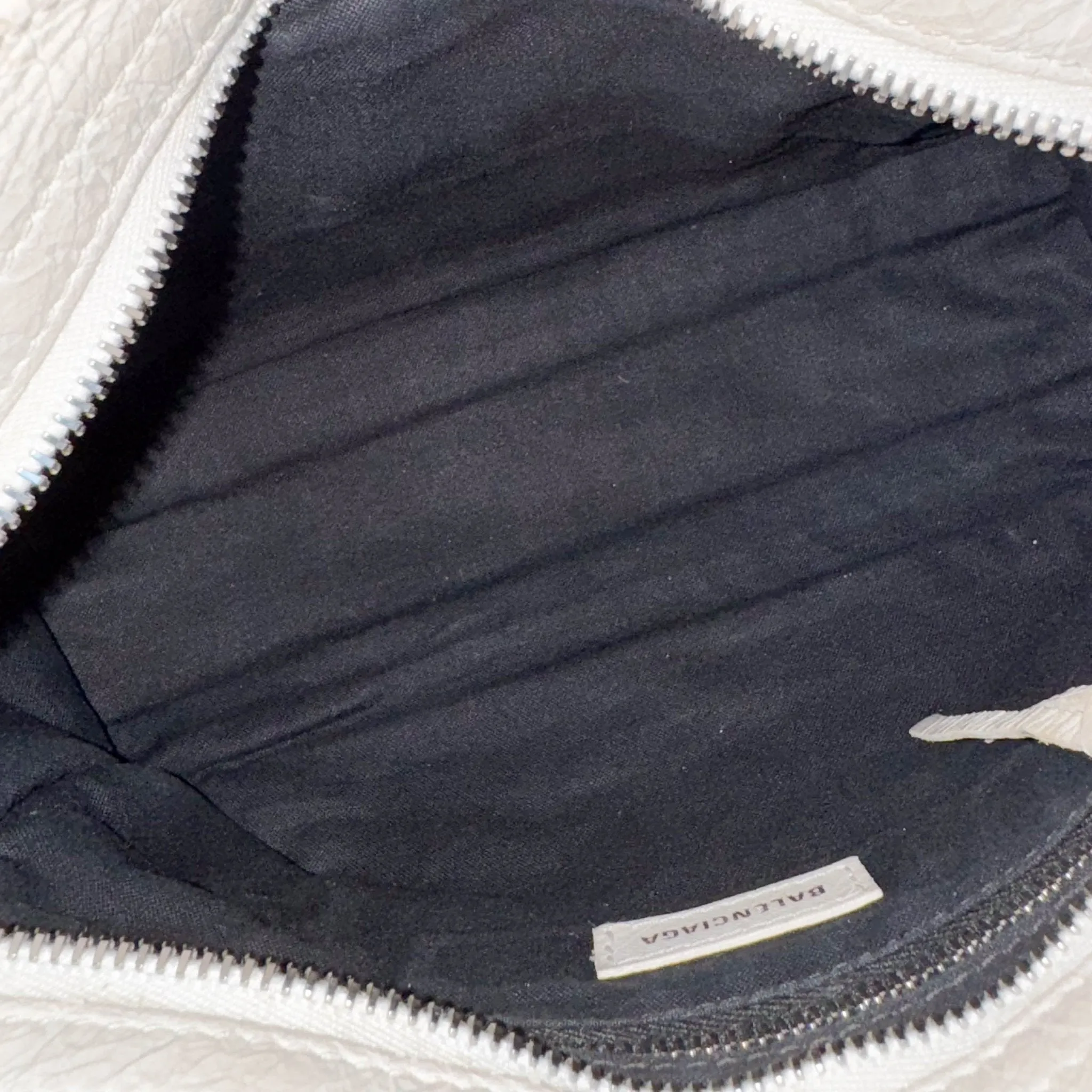 City Mini Black Graffiti White Leather Shoulder Bag