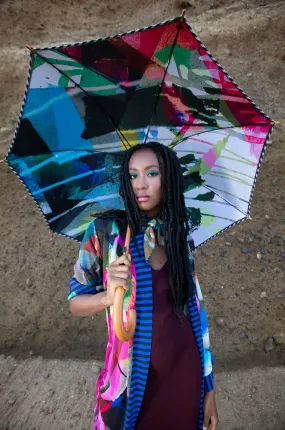 Clare O Connor Eco-Friendly Long Style Umbrella Black