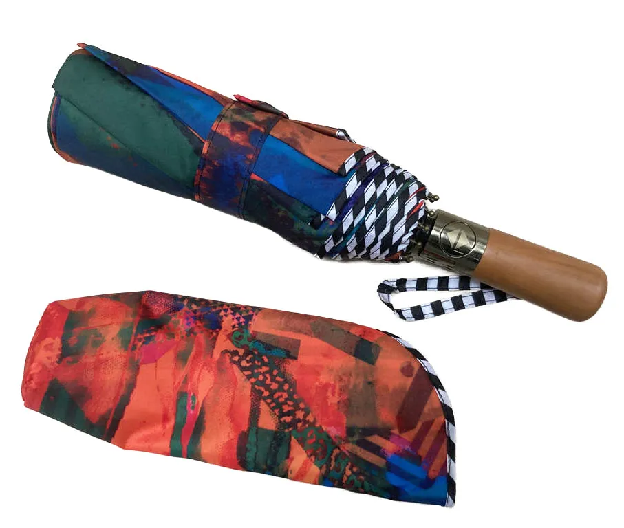 Clare O Connor Eco-Friendly Umbrella Orange