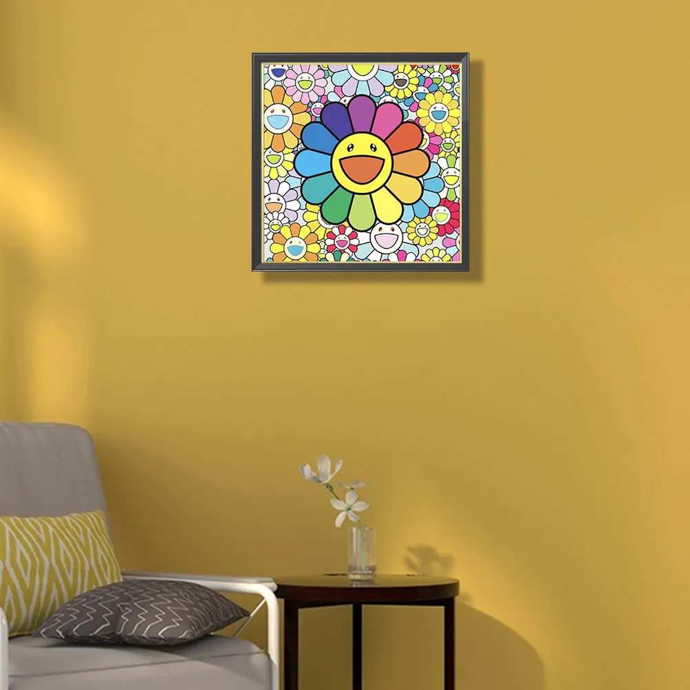 Colorful Flower - Full Round Drill Diamond Painting 40*40CM