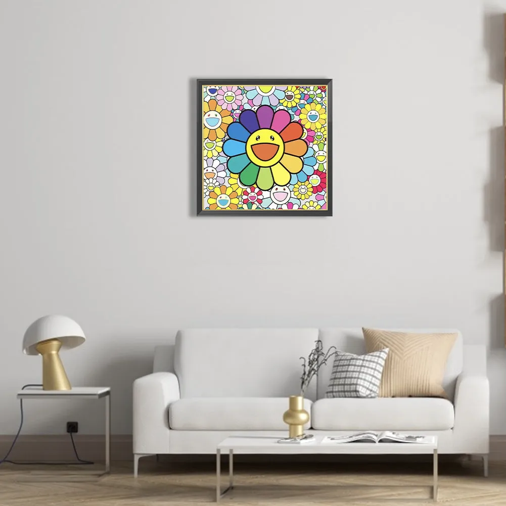 Colorful Flower - Full Round Drill Diamond Painting 40*40CM