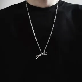 Cool Necklace Sauron Three-Knife Pendant Men and Women Ghost Cut Cos Anime Three-Knife Sword Flow Pendant Accessories
