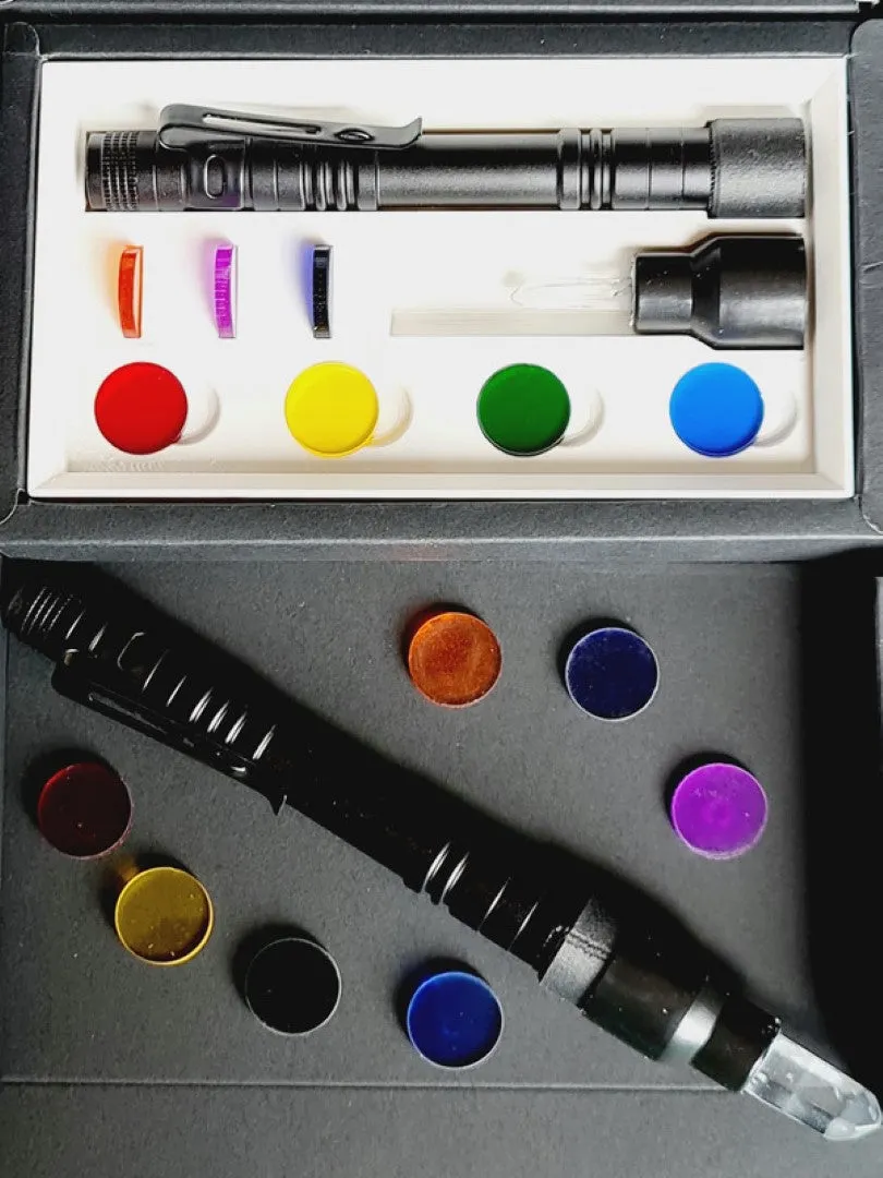 Crystal Light Balancing Torch Set, Colour Healing