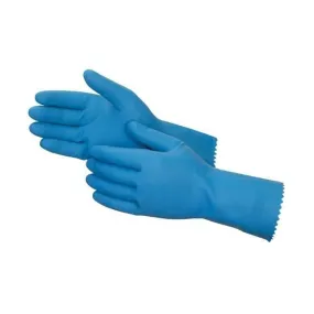 Cut Glove Reusable Rubber Hand Gloves (Blue) - H00524
