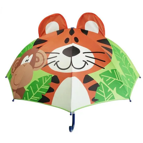 Cute Cartoon Children Umbrella animation creative  long-handled 3D ear modeling kids umbrella For boys girls