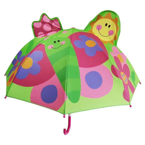 Cute Cartoon Children Umbrella animation creative  long-handled 3D ear modeling kids umbrella For boys girls