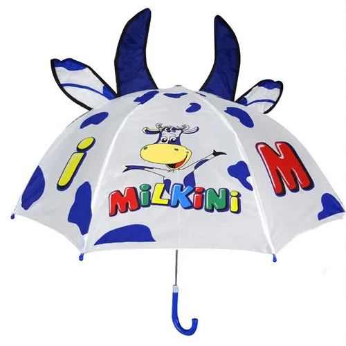 Cute Cartoon Children Umbrella animation creative  long-handled 3D ear modeling kids umbrella For boys girls